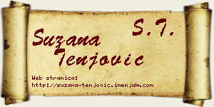 Suzana Tenjović vizit kartica